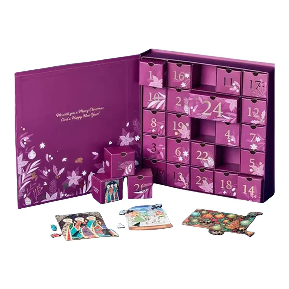 Puzzle Advent Calendar – 24 drawers of Christmas jigsaw pieces