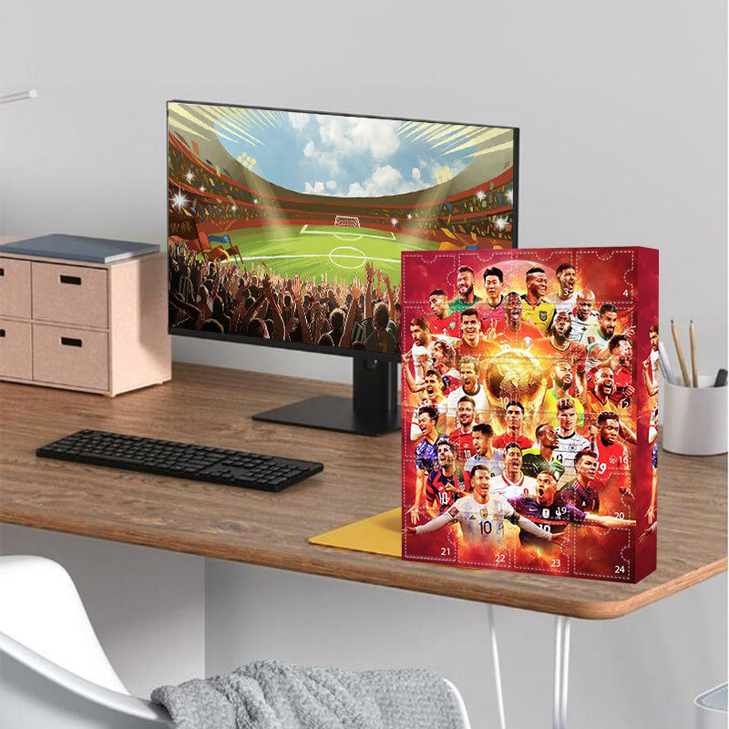 Football Advent Calendar – 24 collectible player figures, one behind each door