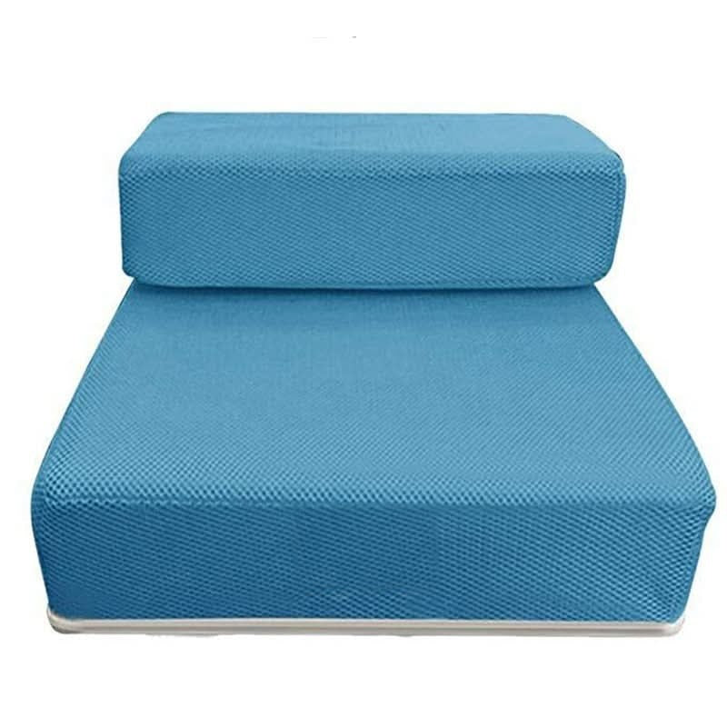 Foldable Dog Steps – two low steps, non-slip mesh, removable cover