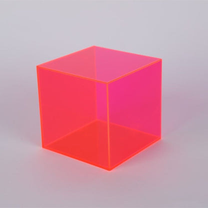 Acrylic Display Box – coloured cube, translucent, stackable