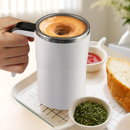 Self Stirring Mug – magnetic stirrer, temperature display, rechargeable