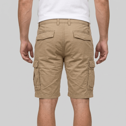 Mens Cargo Shorts – flap pockets, belt loops, knee length