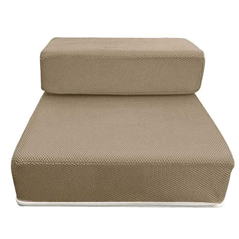 Foldable Dog Steps – two low steps, non-slip mesh, removable cover