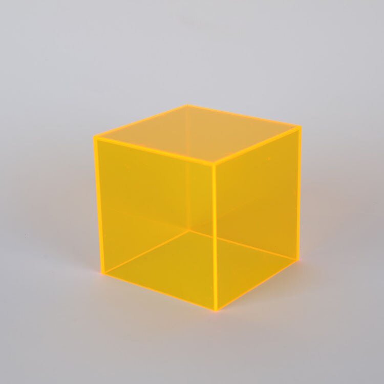 Acrylic Display Box – coloured cube, translucent, stackable