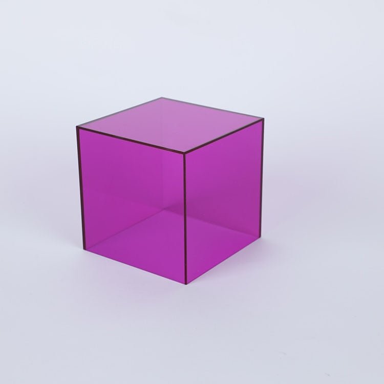 Acrylic Display Box – coloured cube, translucent, stackable