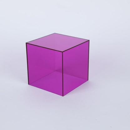 Acrylic Display Box – coloured cube, translucent, stackable