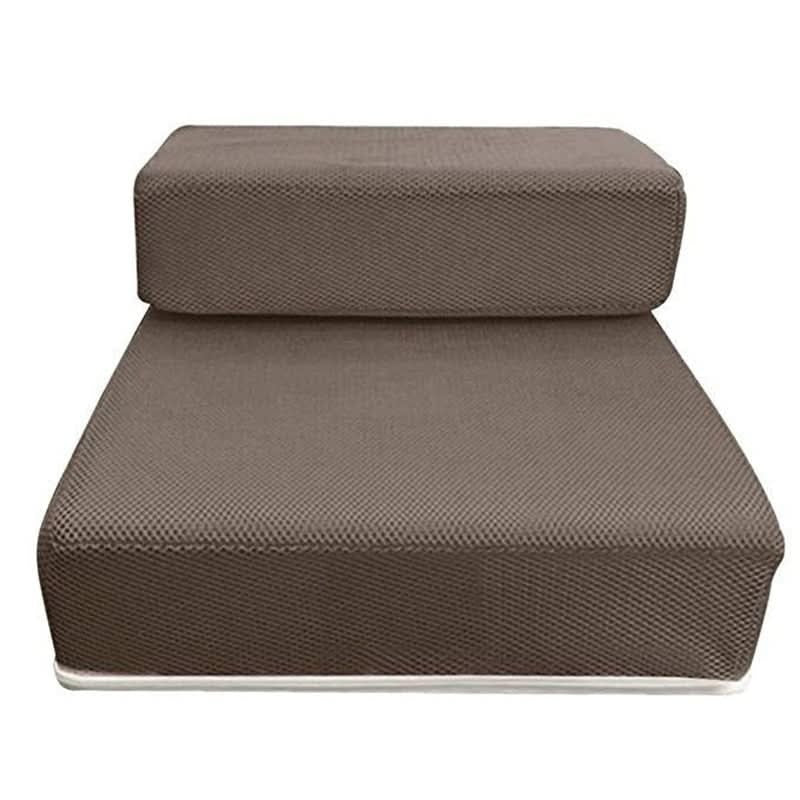Foldable Dog Steps – two low steps, non-slip mesh, removable cover