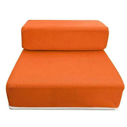 Foldable Dog Steps – two low steps, non-slip mesh, removable cover