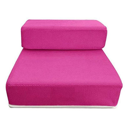 Foldable Dog Steps – two low steps, non-slip mesh, removable cover