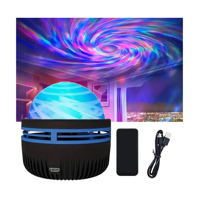 Aurora Projector – music sync, remote control, USB powered