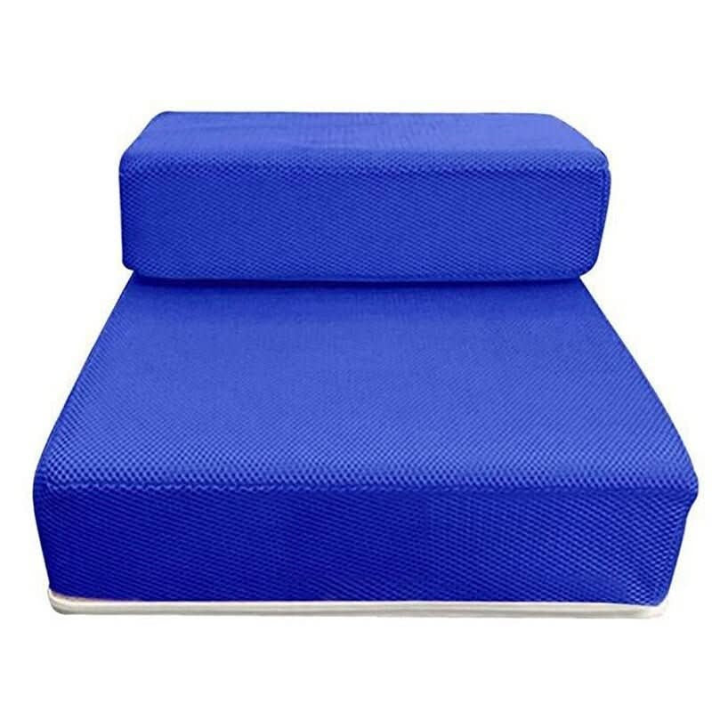Foldable Dog Steps – two low steps, non-slip mesh, removable cover