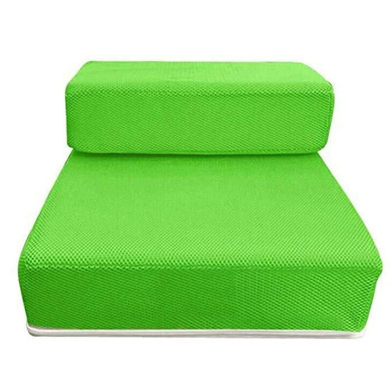 Foldable Dog Steps – two low steps, non-slip mesh, removable cover