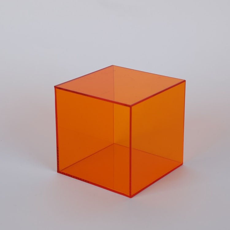 Acrylic Display Box – coloured cube, translucent, stackable
