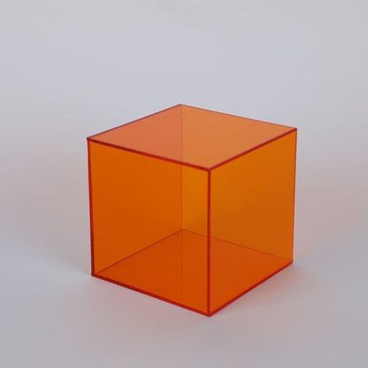 Acrylic Display Box – coloured cube, translucent, stackable