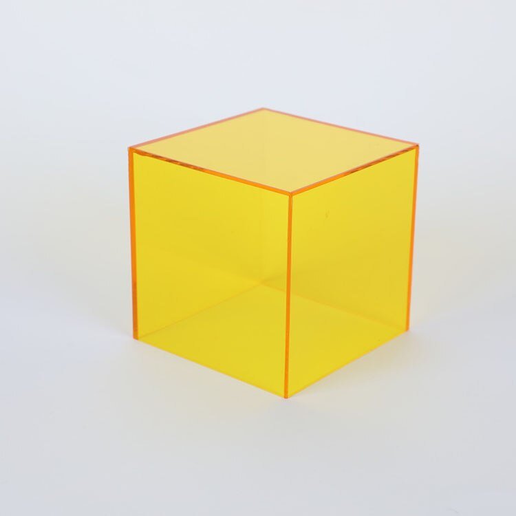 Acrylic Display Box – coloured cube, translucent, stackable