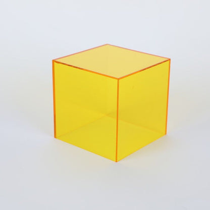 Acrylic Display Box – coloured cube, translucent, stackable