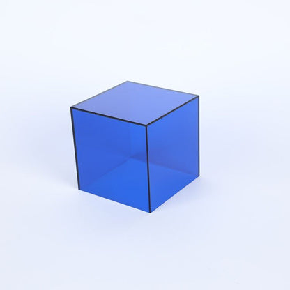 Acrylic Display Box – coloured cube, translucent, stackable