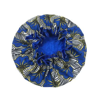 Satin Bonnet – reversible, elastic band, ruffled edge
