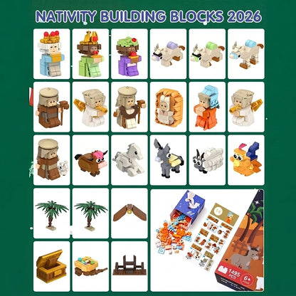 Nativity Building Brick Advent Calendar 2026 – 24 Kits That Build a Full Manger