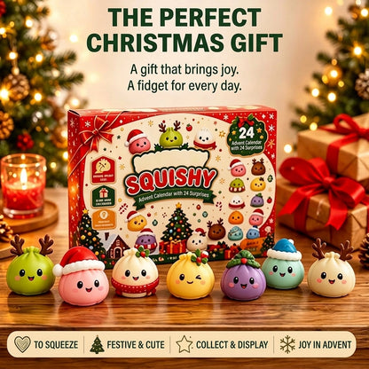 Squishy Advent Calendar 2026 – 24 Slow-Rising Festive Figures