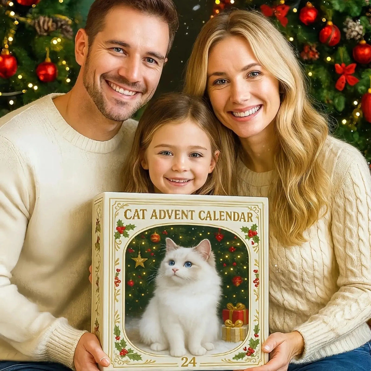 Cat Advent Calendar – 24 Acrylic Kitten Ornaments to Hang