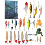 Fishing Advent Calendar – 24 Lures, Four Assortments