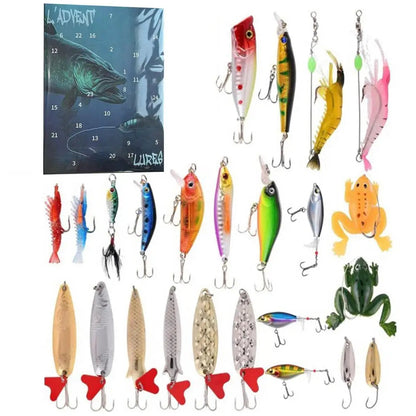 Fishing Advent Calendar – 24 Lures, Four Assortments