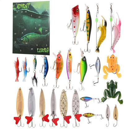 Fishing Advent Calendar – 24 Lures, Four Assortments