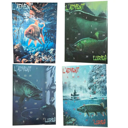 Fishing Advent Calendar – 24 Lures, Four Assortments