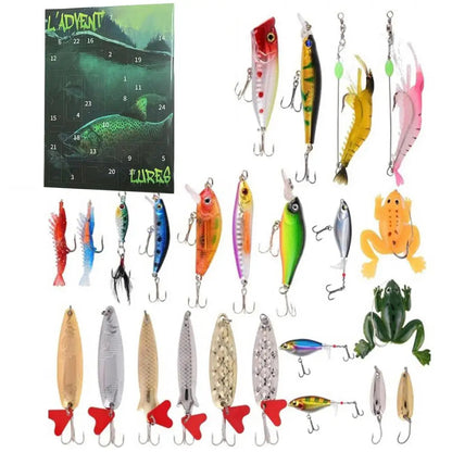 Fishing Advent Calendar – 24 Lures, Four Assortments
