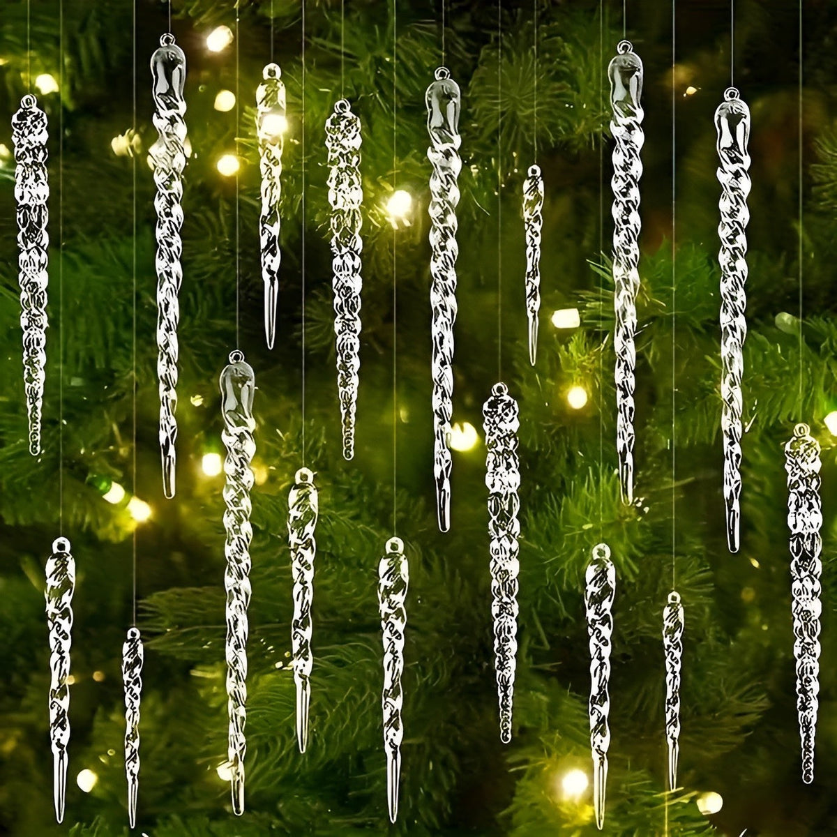 Acrylic Icicle Tree Ornaments