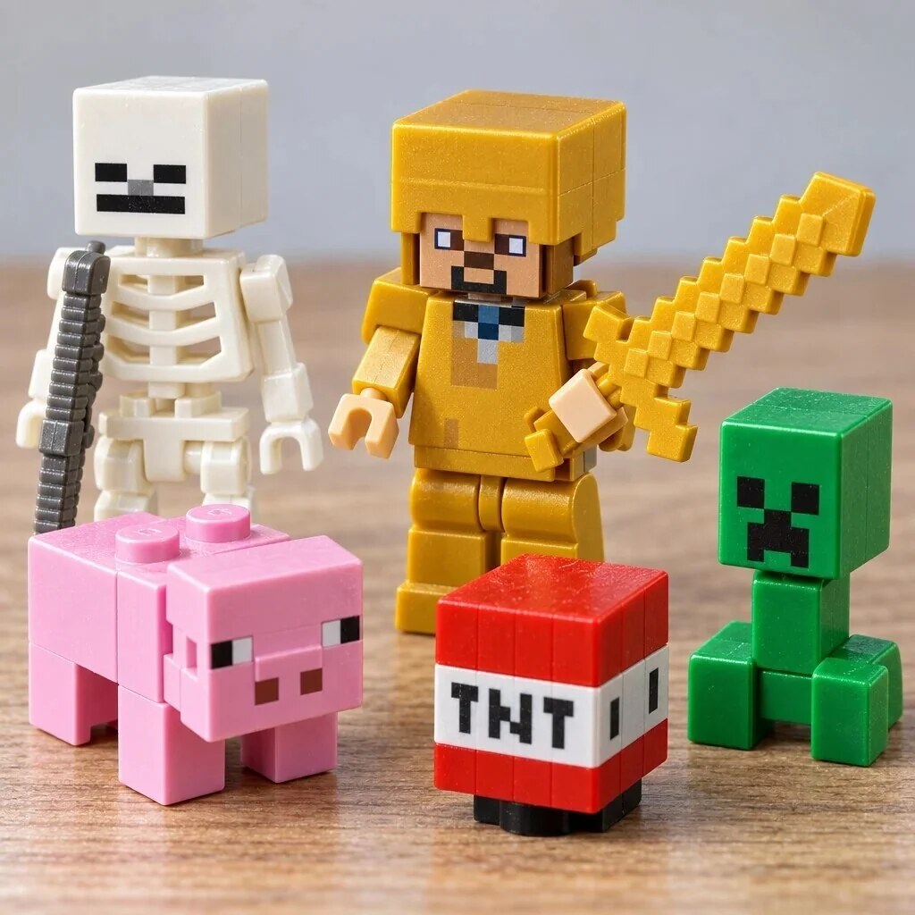 Advent Calendar – 24 pixel-style figures, collectible toy set