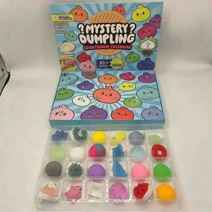Advent calendar – 24 squishy figures, Christmas countdown