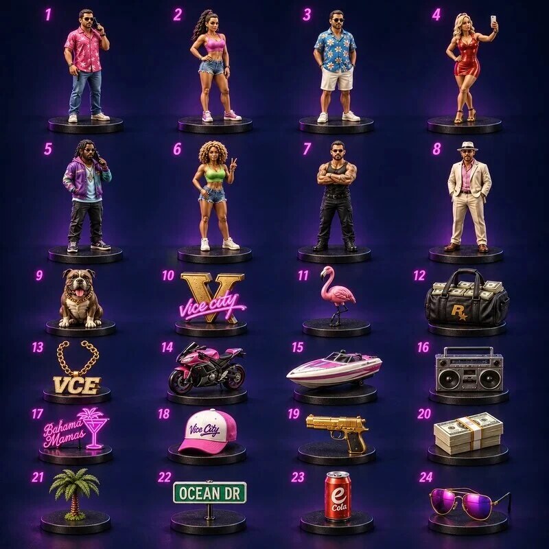 Advent Calendar – Gaming Figurines, Twenty-Four Doors
