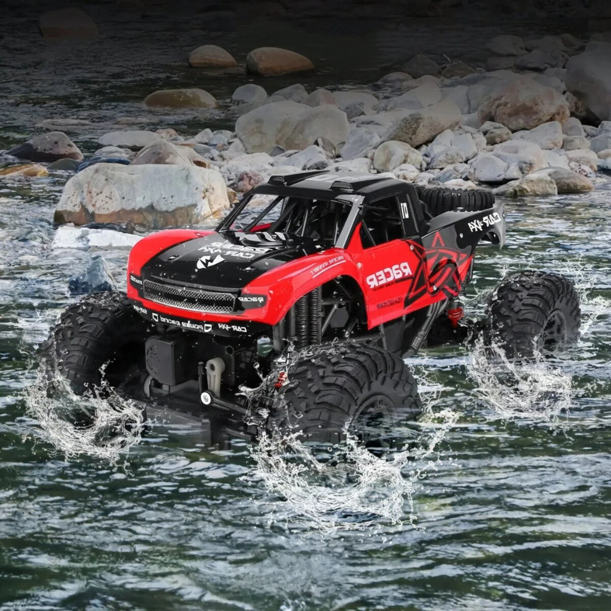 Amphibious RC Truck – water-resistant off-road terrain play