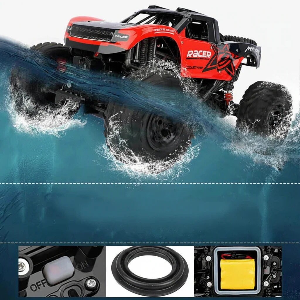 Amphibious RC Truck – water-resistant off-road terrain play