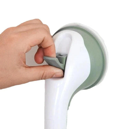 Bathroom Suction Grab Bar – lockable mounting, non-slip grip