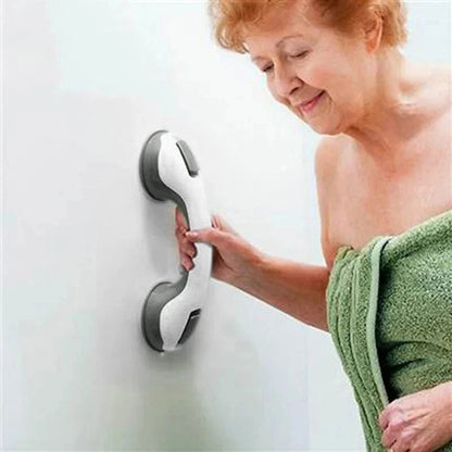Bathroom Suction Grab Bar – lockable mounting, non-slip grip