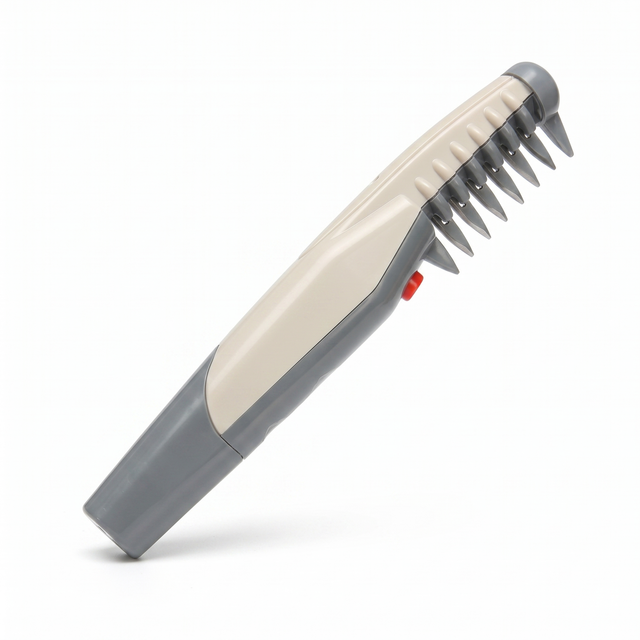 Battery Dematting Comb – cuts knots apart, rounded teeth, runs on AAA