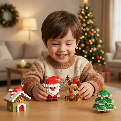 Building Block Figures – Nine Festive Characters, Self-Assemble