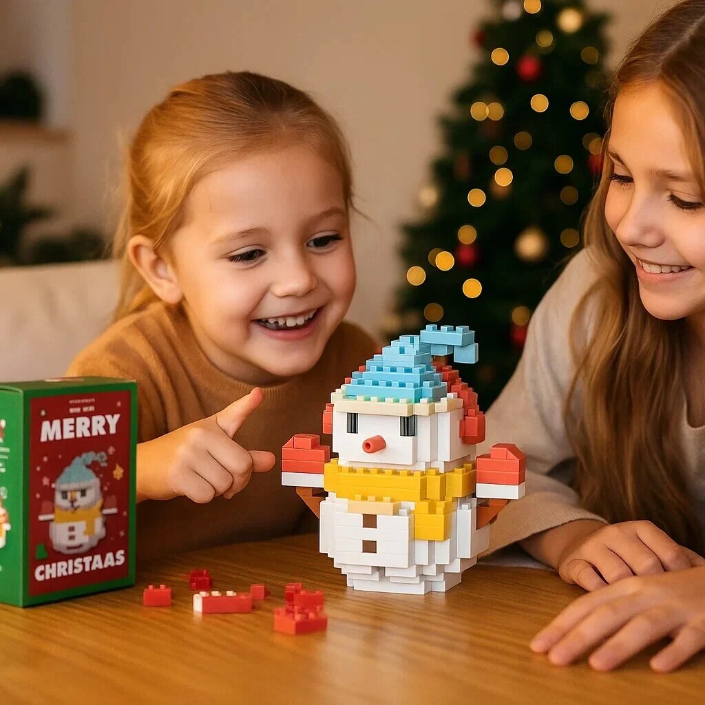 Building Block Figures – Nine Festive Characters, Self-Assemble