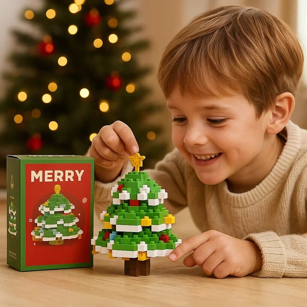 Building Block Figures – Nine Festive Characters, Self-Assemble