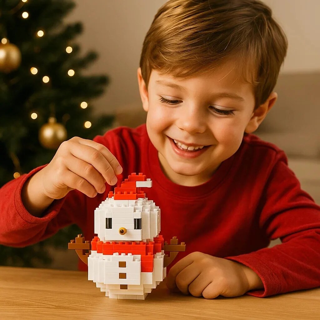 Building Block Figures – Nine Festive Characters, Self-Assemble