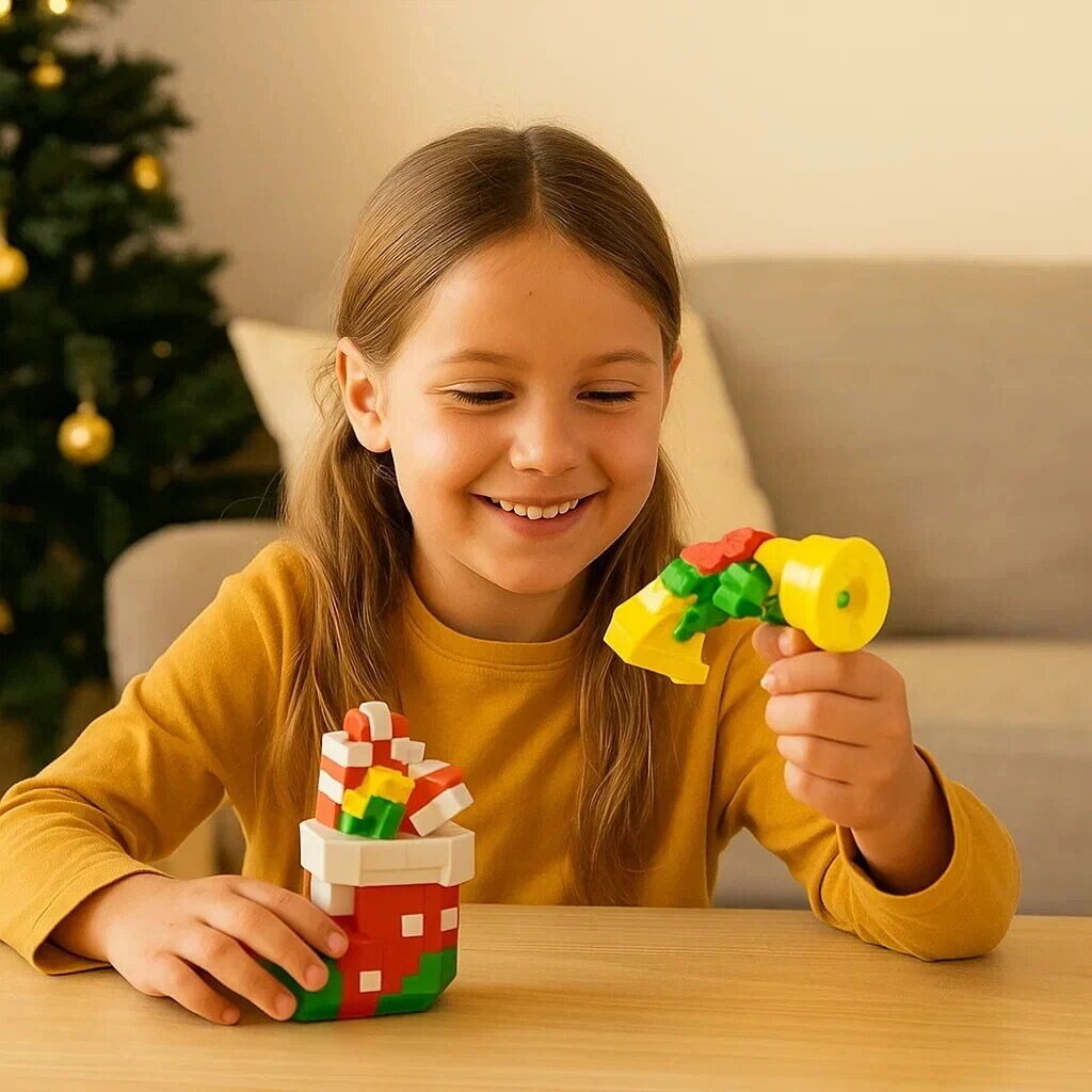 Building Block Figures – Nine Festive Characters, Self-Assemble