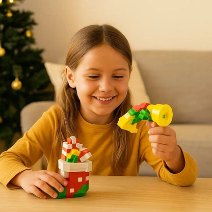 Building Block Figures – Nine Festive Characters, Self-Assemble