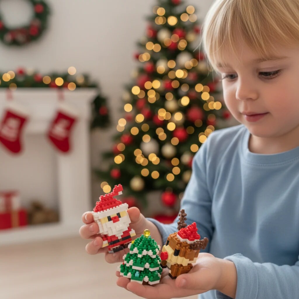 Building Blocks Set – eight festive designs, DIY models