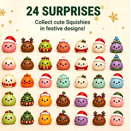 Squishy Advent Calendar 2026 – 24 Slow-Rising Festive Figures