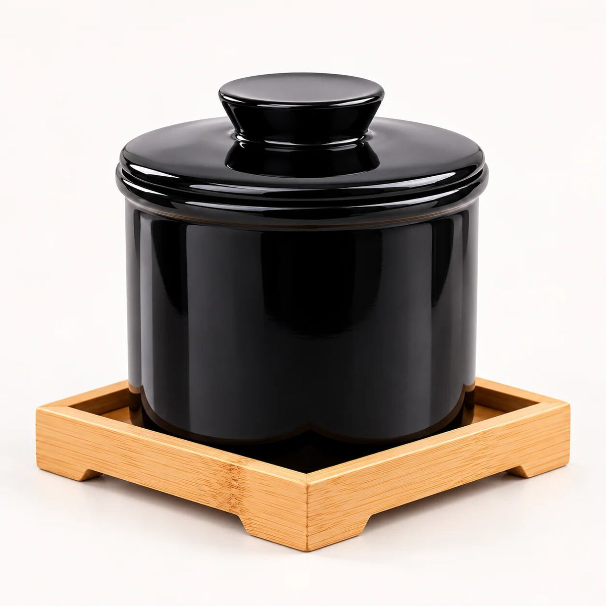 Ceramic Butter Dish – water-sealed lid, keeps fresh, three colours