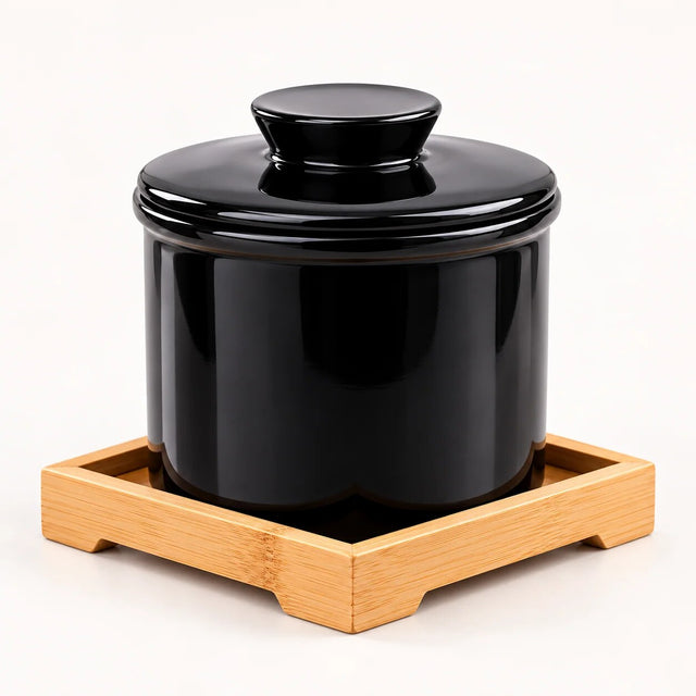 Ceramic Butter Dish – water-sealed lid, keeps fresh, three colours