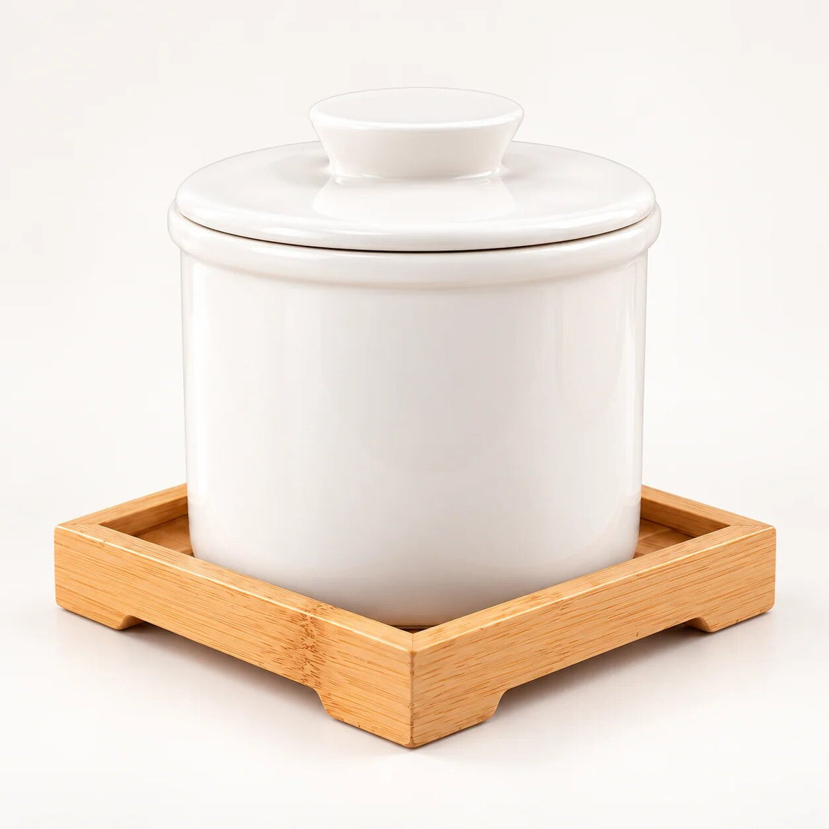 Ceramic Butter Dish – water-sealed lid, keeps fresh, three colours